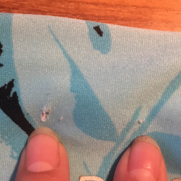 CALVIN KLEIN Performance Palm Leaf Leggings in blue and teal hues. Size Medium. - Picture 16 of 16